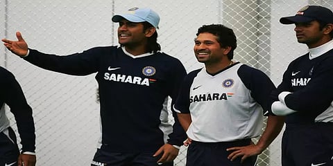 "ஒரு புகைப்படத்தில் மூன்று ஜாம்பவான்கள்" - அசத்தலான புகைப்படத்தை வெளியிட்ட ஐசிசி