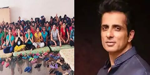 கேரளாவில் சிக்கிய தொழிலாளர்களை விமானத்தில் அனுப்பி வைத்த நடிகர் சோனு சூட்!!