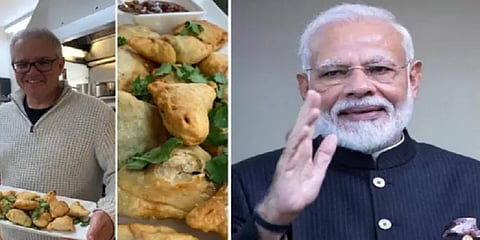 பிரதமர் மோடிக்காக ஆஸ்திரேலியா பிரதமர் செய்த மாங்காய் சட்னி சமோசா