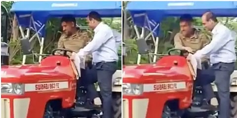 மெளன ராகம் இசையோடு டிராக்டர் ஓட்டும் தல தோனி: சிஎஸ்கே வெளியிட்ட வீடியோ!!