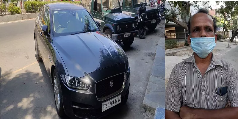 2 லட்சம் கடனுக்காக சொகுசு காரை திருடிய காவலாளி: காட்டிக் கொடுத்த சிசிடிவி