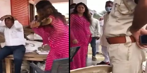 அதிகாரியை செருப்பால் அடித்த சோனாலி போகட்: நடந்தது என்ன?