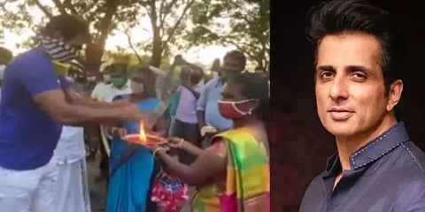 “நல்லா இருக்கிறீர்களா ?” - தமிழில் பேசி உதவிய நடிகர் சோனுவை பார்த்து நெகிழ்ந்த தமிழர்கள்