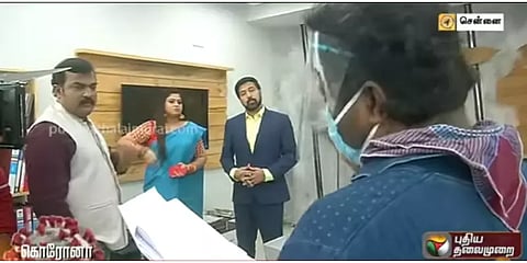 “ இப்படி படப்பிடிப்பு நடப்பது புதுமையாக உள்ளது”- சின்னத்திரை நடிகர்கள்