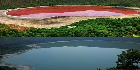 திடீரென்று பிங்க் நிறத்தில் மாறிய 50 ஆயிரம் ஆண்டுகள் பழமையான ஏரி..!