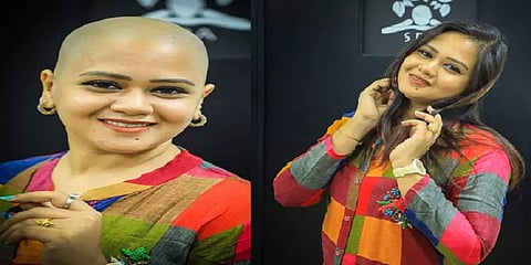 ”முடி வேண்டாம்” - புற்றுநோயாளிகளுக்கு முடியை தானமாக வழங்கிய மாடல்