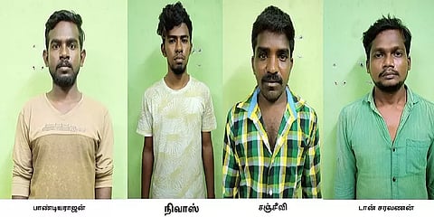 நாமக்கல் ஸ்டிக்கர் கடை உரிமையாளர் வெட்டிக் கொலை - நான்கு பேர் கைது