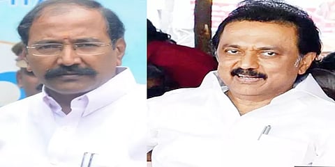 அமைச்சர் தங்கமணியிடம் நலம் விசாரித்த ஸ்டாலின்