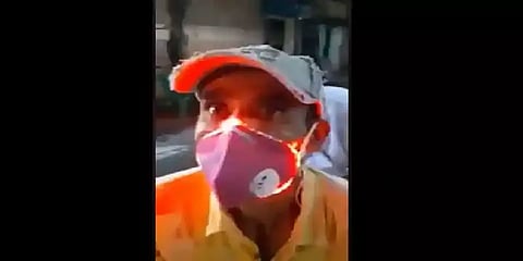 வாய்ப்பகுதியில் மின்னும் விளக்குகள்: கவனம் ஈர்த்த எல்இடி மாஸ்க்!