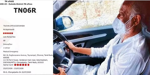 இ-பாஸ் எடுத்தார் ரஜினிகாந்த் : சென்னை மாநகராட்சி