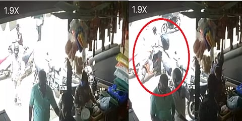 கோவை : நிறுத்திவிட்டு போன சில நிமிடத்திற்குள் திருடப்பட்ட பைக்!