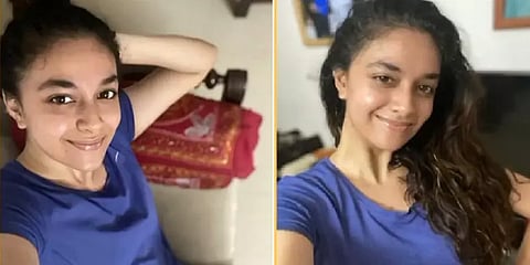 என்ன இது கீர்த்தி சுரேஷா ! வைரல் ஆகும் மேக்அப் இல்லாத போட்டோ