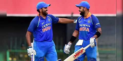 ஐசிசி பேட்டிங் தரவரிசை : முதல் 2 இடங்களை தக்க வைத்த கோலி, ரோகித்