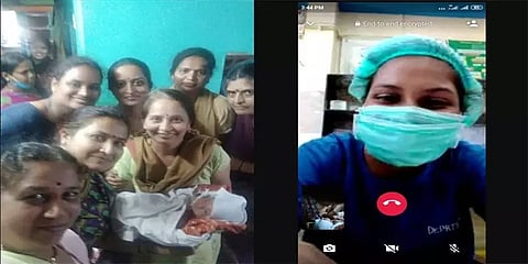 வலியால் துடித்த கர்ப்பிணி - வீடியோ கால் மூலமாக பிரசவம் பார்த்த டாக்டர்..!