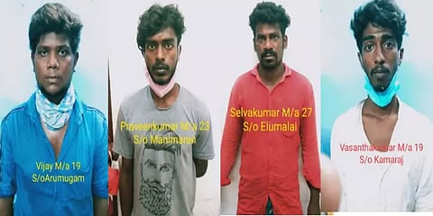 கஞ்சா விற்ற இளைஞர்கள் : கையும், களவுமாக பிடித்த போலீஸ்
