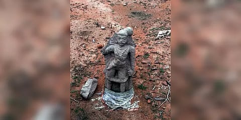 கமுதி : 3 கோயில்களில் 7 சிலைகள் சேதம்