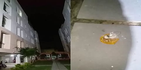 பல்லாவரம் அருகே பரபரப்பு: குடியிருப்பு மீது பெட்ரோல் குண்டு வீசிய கல்லூரி மாணவர்!