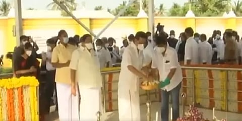 “எங்கெங்குக் காணினும் கலைஞர்!’ - புகழஞ்சலி காணொலி வெளியிட்ட மு.க.ஸ்டாலின்!