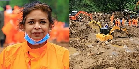 கேரள நிலச்சரிவு மீட்பு பணி: பம்பரமாக சுழன்று பணிகளை கவனிக்கும் என்டிஆர்எப் பெண் அதிகாரி