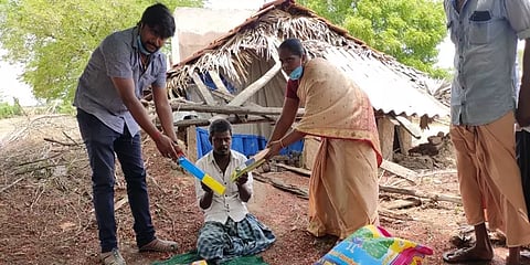 புதியதலைமுறை செய்தி எதிரொலி: மாற்றுத்திறனாளிக்கு உதவிக்கரம் நீட்டிய நல்லுள்ளங்கள்!!