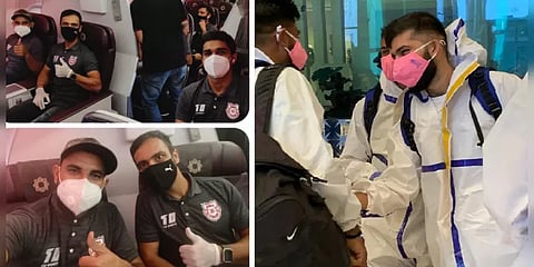 ஐபிஎல் 2020 : ஐக்கிய அரபு அமீரகம் புறப்பட்ட பஞ்சாப், ராஜஸ்தான் அணிகள்