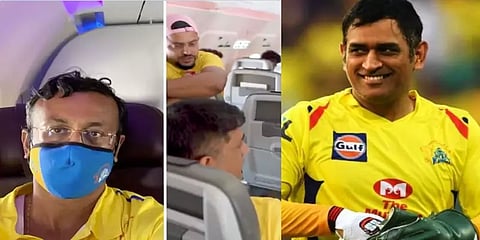 பயணிக்கு பிசினஸ் கிளாஸை விட்டுக்கொடுத்து எகனாமிக் கிளாஸில் அமர்ந்த தோனி-வைரலாகும் வீடியோ !