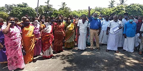 திருவாரூர்: மதுபான கடையை அகற்ற வலியுறுத்தி பொதுமக்கள் போராட்டம்