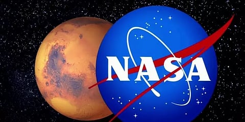 செவ்வாய் கிரகத்தில் டிராகன் வடிவில் பள்ளத்தாக்கு - நாசா வெளியிட்ட புகைப்படம்