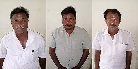 விபத்தை வைத்து கட்டப்பஞ்சாயத்து - பணம் பறிக்க முயன்ற ஊராட்சி மன்ற தலைவர் உட்பட மூவர் கைது
