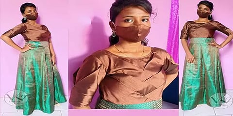 ஊரடங்கில் முடங்காமல் முயற்சி செய்து ஆடை வடிவமைப்பில் அசத்தும் பெண் பட்டதாரி...