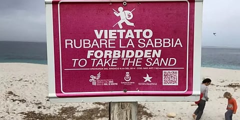 இரண்டு கிலோ மணலை திருடியதற்கு அபராதம் ! எவ்வளவு தெரியுமா ?