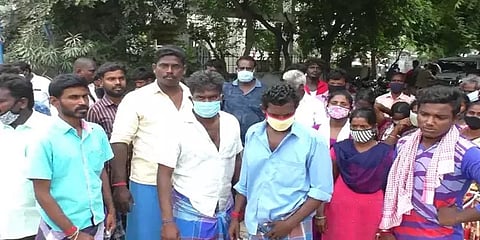 கல்லூரி மாணவி தற்கொலை வழக்கில் நடவடிக்கை எடுக்க மறுத்த காவல் ஆய்வாளர்? உறவினர் போராட்டம்