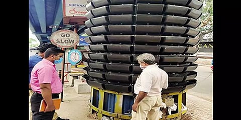 சென்னை மாநகர மேம்பாலங்களில் செங்குத்து தோட்டம்.. பணிகள் தீவிரம்