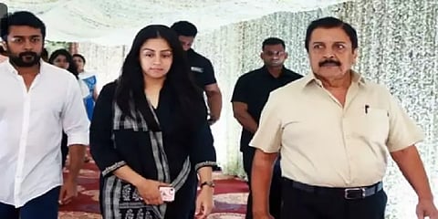 சூர்யா,ஜோதிகா,சிவக்குமார் மீது  காவல் ஆணையர் அலுவலகத்தில் புகார்.!