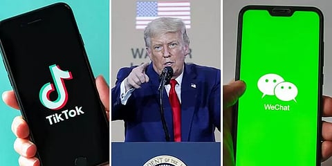 டிக்டாக், வி-சாட் செயலிகளுக்கு தடைவிதித்தது அமெரிக்கா..!