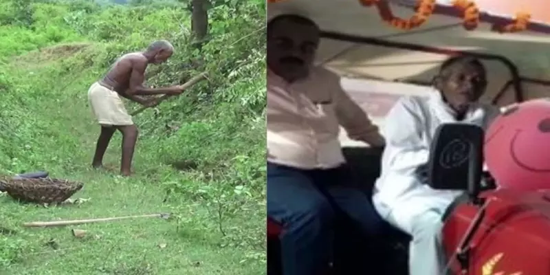 கிராமத்திற்கு கால்வாய் வெட்டிய முதியவர்: டிராக்டர் பரிசளித்த ஆனந்த் மஹிந்த்ரா