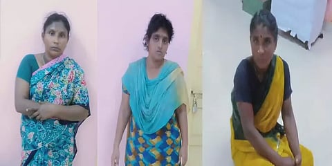 மூதாட்டிகளை கட்டிப்போட்டு நகை பணம் கொள்ளை: 3 பெண்களை வளைத்து பிடித்த பொதுமக்கள்