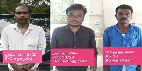 கடத்தல் தங்கத்தில் செம்பு: மூன்று பேருக்கு அடி உதை !