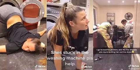 குடிபோதையில் விபரீதம்... வாஷிங்மெஷினில் மாட்டிக்கொண்ட கல்லூரி மாணவி!