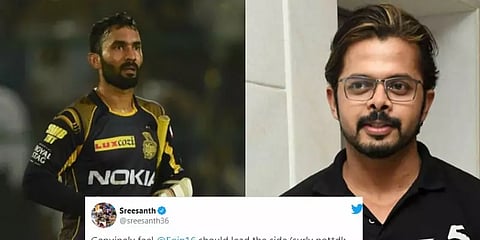 கொல்கத்தா அணிக்கு புதிய கேப்டன் - ஸ்ரீசாந்த் பரிந்துரை.!