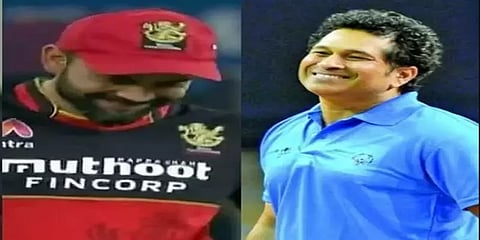 கொரோனா விதிமுறைகளை மறந்து போன கேப்டன் கோலி : சச்சின் ரியாக்ஷன்