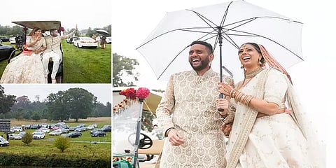 கொரோனாவால் வந்த மாற்றம்... இங்கிலாந்தில் டிரைவ்-இன் திருமணம்..!