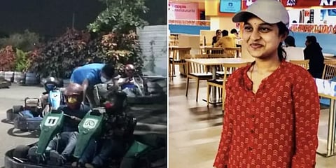 கோ-கார்ட் டயரில் தலைமுடி சிக்கி இளம்பெண் பரிதாபமாக பலி..