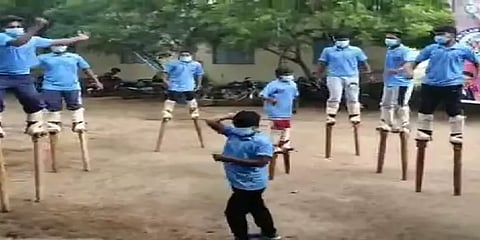 தொடர்ந்து 10 மணிநேரம் மரக்காலுடன் நடனமாடி கின்னஸ் சாதனை முயற்சி...!