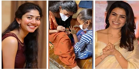 கிராமத்து குழந்தைகளுக்கு மெஹந்தி : வைரலான சாய் பல்லவி புகைப்படங்கள்.. பாராட்டிய சமந்தா!