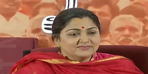 “பெண்களை இழிவாக பேசிய திருமாவளவன் மன்னிப்பு கேட்க வேண்டும்” - குஷ்பு