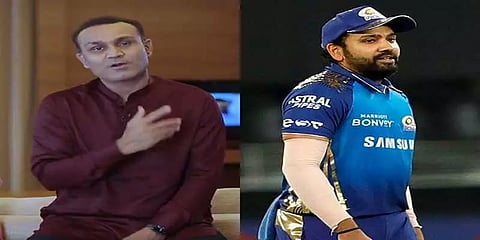 ரோகித் ஷர்மாவை ‘வடா பாவ்’ என கலாய்த்த சேவாக் - வெகுண்டெழுந்த ரசிகர்கள் !