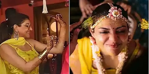 திருமணக் கொண்டாட்டங்கள் -புகைப்படங்களை வெளியிட்டு அசத்திய காஜல்!