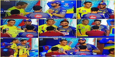 ஐபிஎல்லுக்கு முழுக்கு போடுகிறாரா தோனி ? வீரர்களின் ஜெர்சியில் கையெழுத்திடுவது ஏன் ?