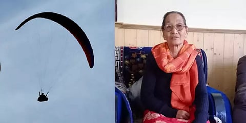 வயது வெறும் எண்.. 82 வயதில் பாராகிளைடிங் செய்து அசத்திய மூதாட்டி.!